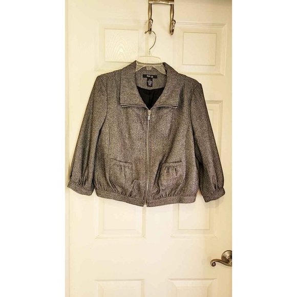 Style & Co. Wool Blend Cropped Jacket Women's Size 12P - Picture 2 of 7